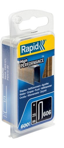Rapid nr. 606 smalrugnieten 25 mm, 600 stuks - 40109531 - 40109531