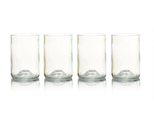 Rebottled glazen - 4-pack - clear