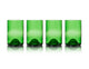 Rebottled glazen - 4-pack - green