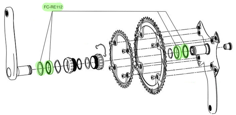 Afbeelding laden in galerijviewer, Campagnolo - crank lagerset usb ultra-torque system (2 st.)
