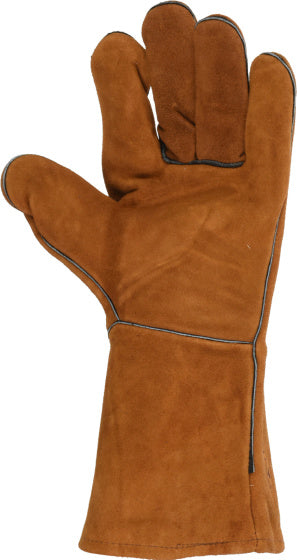 Afbeelding laden in galerijviewer, Vaggan BBQ Handschoenen Leer Bruin Maat 11 XL
