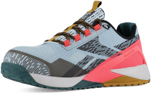 Afbeelding laden in galerijviewer, Reebok werkschoen nano ib382 s1ps | blauw roze | maat 37 - 690774734869
