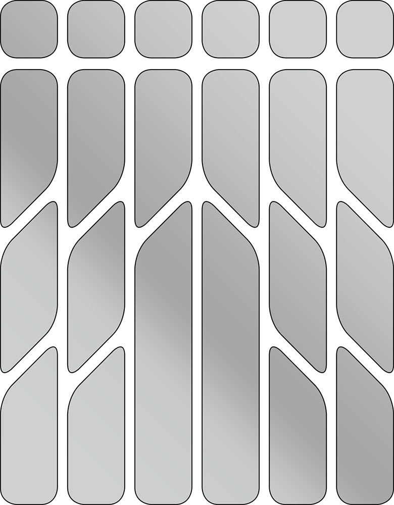 Afbeelding laden in galerijviewer, Rie:sel design reflective sticker set 'reflex' silver
