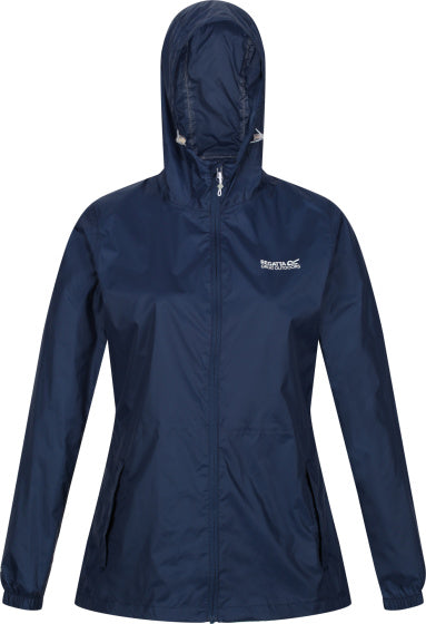 Afbeelding laden in galerijviewer, Regatta Pack-It III regenjack dames donkerblauw maat XL
