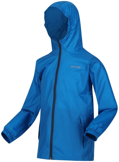 Afbeelding laden in galerijviewer, Regatta Pack It III regenjas jongens blauw maat 15-16 jaar
