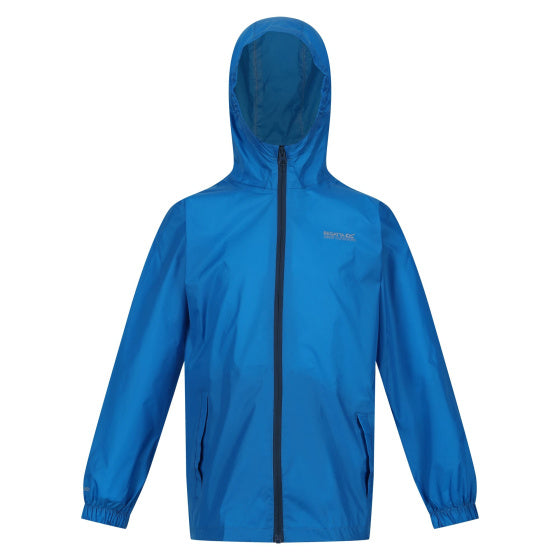 Afbeelding laden in galerijviewer, Regatta Pack It III regenjas jongens blauw maat 15-16 jaar
