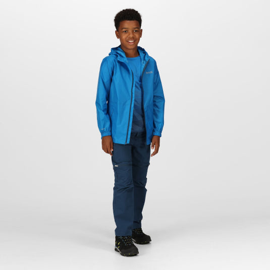Regatta Pack It III regenjas jongens blauw maat 7-8 jaar