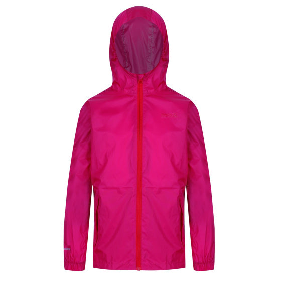 Afbeelding laden in galerijviewer, Regatta Pack It III regenjas meisjes roze maat 9-10 jaar

