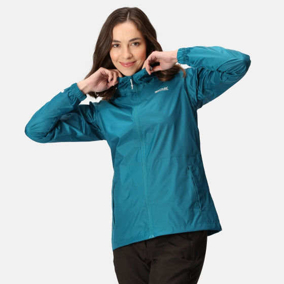 Afbeelding laden in galerijviewer, Regatta Pack it III shell jas dames blauw maat M
