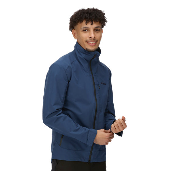 Afbeelding laden in galerijviewer, Regatta Overmoor softshelljas heren blauw maat 3XL
