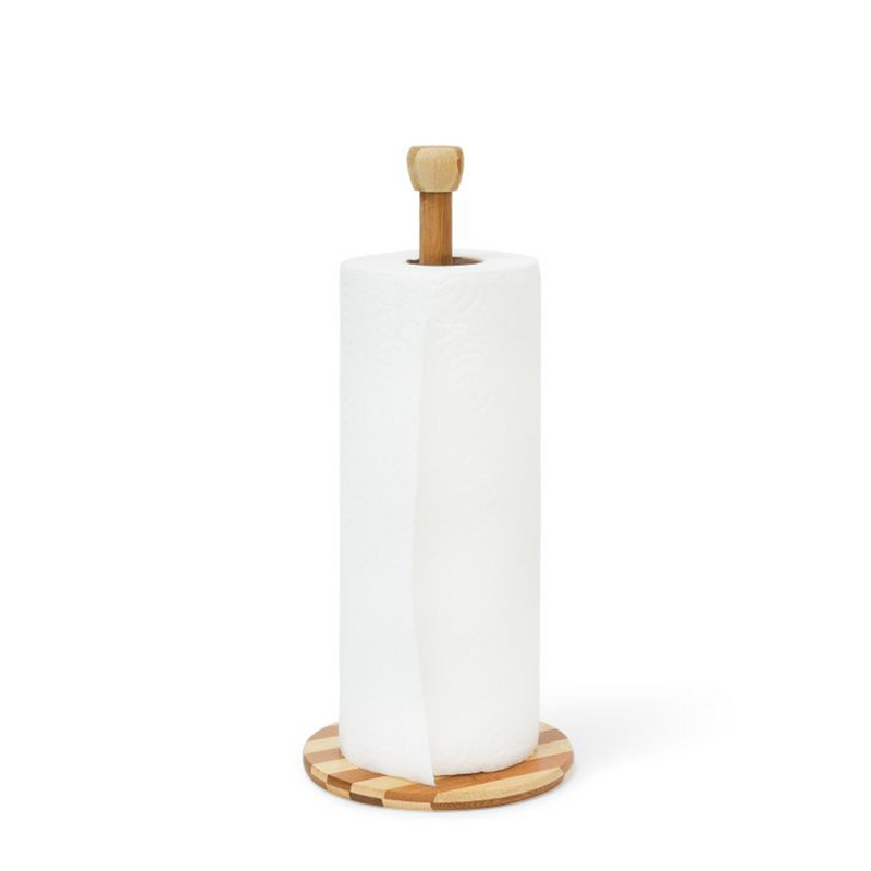 Afbeelding laden in galerijviewer, Imp relaxdays keukenrolhouder bambus 32cm
