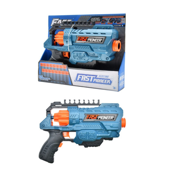 Afbeelding laden in galerijviewer, Fast pioneer Speelgoedpistool met Roterend Magazijn 16 kogels

