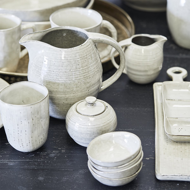 Afbeelding laden in galerijviewer, Riverdale dipschaal nice lines vintage beige
