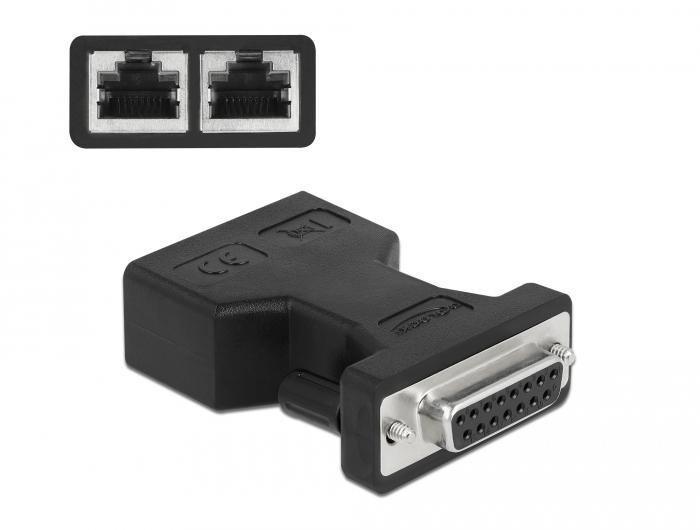 Afbeelding laden in galerijviewer, Rj45 naar d-sub adapter
