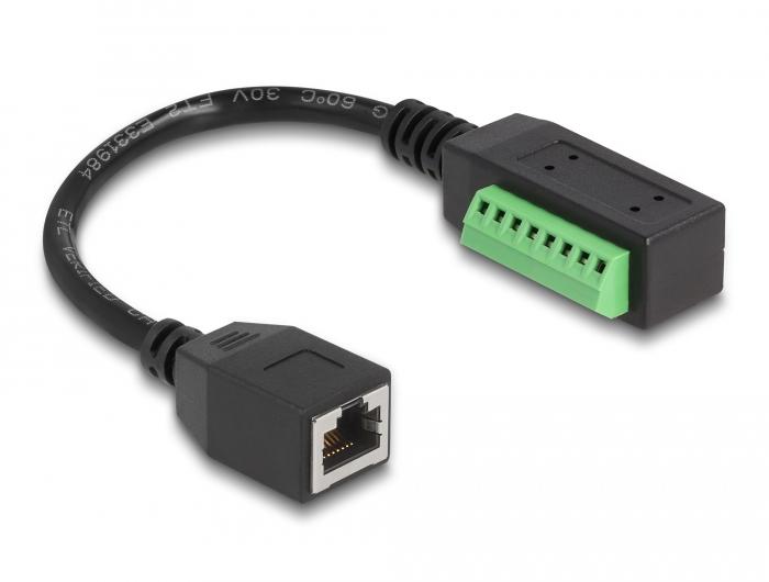 Afbeelding laden in galerijviewer, Adapter rj45 naar klemmenblok
