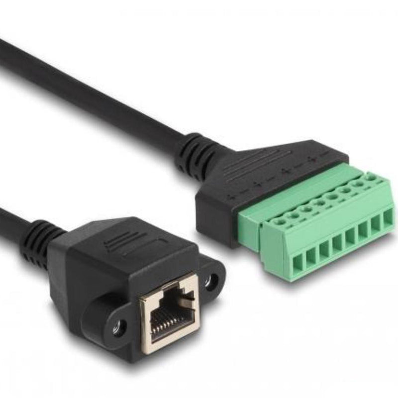 Afbeelding laden in galerijviewer, Rj45 naar klemmenblok adapter
