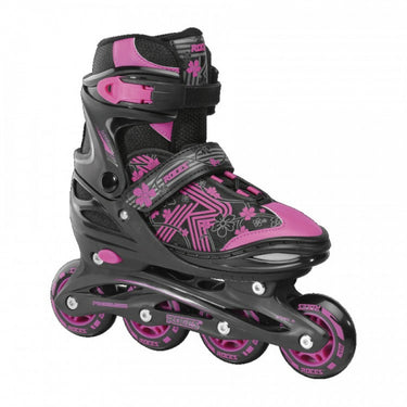 Roces Inline skates Jokey 3.0 softboot 82A zwart roze mt 38-41