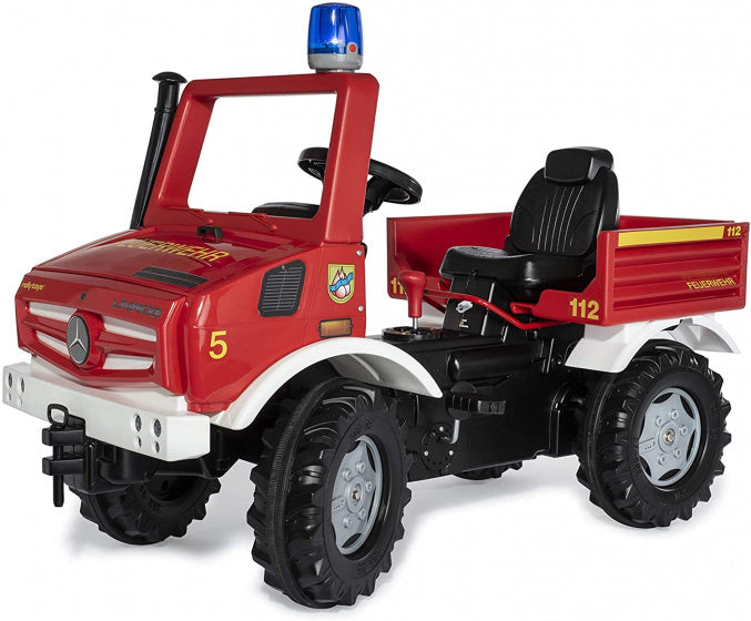 Afbeelding laden in galerijviewer, Rolly toys Trapvoertuig RollyUnimog Fire 118 x 81 x 54 rood
