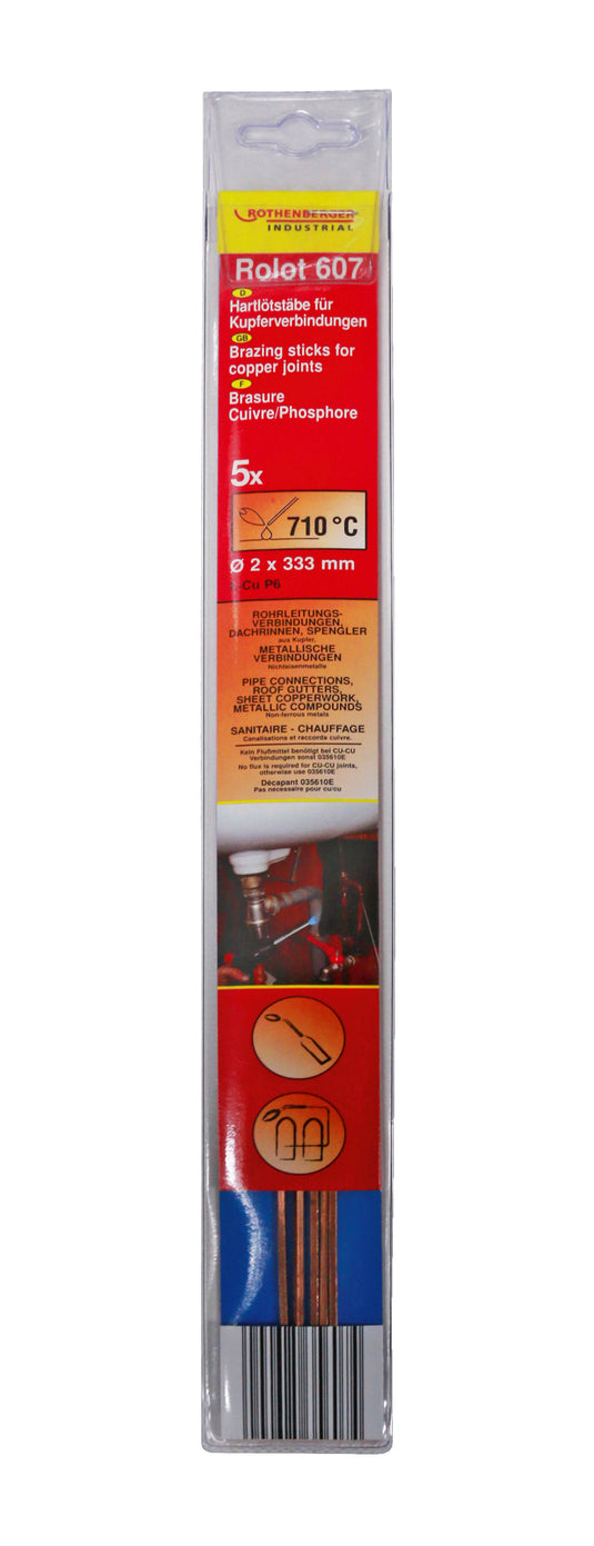 Rothenberger rolot 607 koperhardsoldeer, 5 st. - rot035607 rot035607