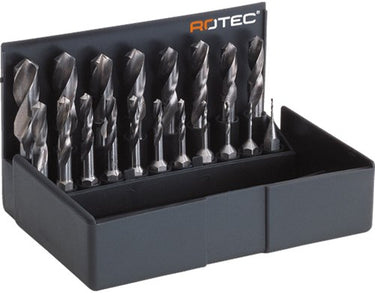 Rotec 19 dlg. cassette boor-bits 1,0-10,0x0,5 mm oplopend - 9002037