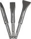 Rotec 3 dlge sds+beitelset 140 lang, punt, plat 20mm, spade 30mm - 2150100