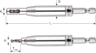 Rotec hss scharnierboor | 1 4 -bitopn. e6.3 | ø3,5 (schroef ø5-5,5) - 268.0005