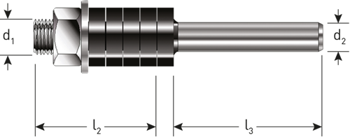Rotec spindel zonder lager | ø8 | d2=8 - 271.42.0800