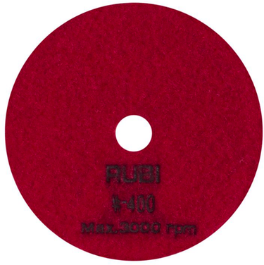 Rubi schuur- en polijstpad | ø100 mm | korrel #400 - 62973