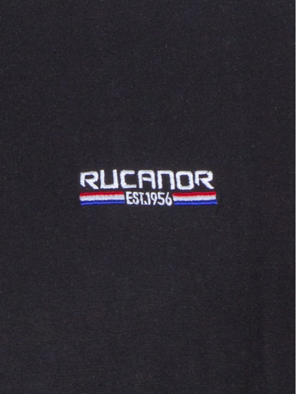 Rucanor Raffi basic shirt ronde hals heren zwart maat S