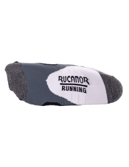 Afbeelding laden in galerijviewer, Rucanor Hardloopsokken kort 2-pack wit grijs maat 43-46
