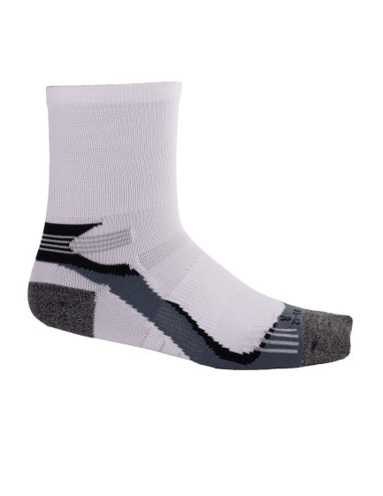 Afbeelding laden in galerijviewer, Rucanor Hardloopsokken lang 2-pack wit grijs maat 35-38
