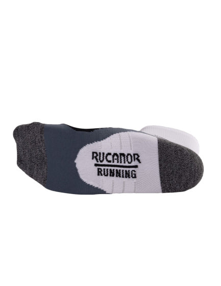 Afbeelding laden in galerijviewer, Rucanor Hardloopsokken lang 2-pack wit grijs maat 39-42

