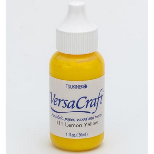 Tsukineko • versacraft reinker navulling inkt lemon yellow