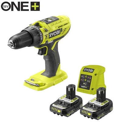 Ryobi r18pd32-2c20gp klopboormachine one + | 18v | incl. 2x 2.0ah accu + lader - 5133006898