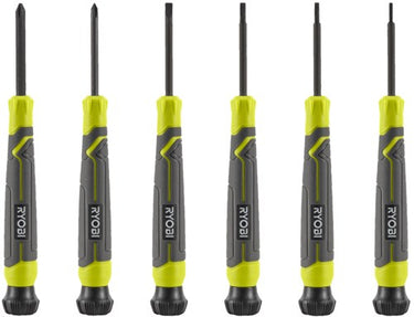 Ryobi rhsdspc6 | magnetische precisie schroevendraaierset 6 stuks - 5132006048