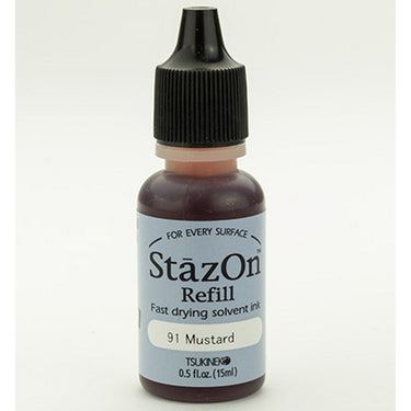 Tsukineko • stazon reinker navulling inkt mustard