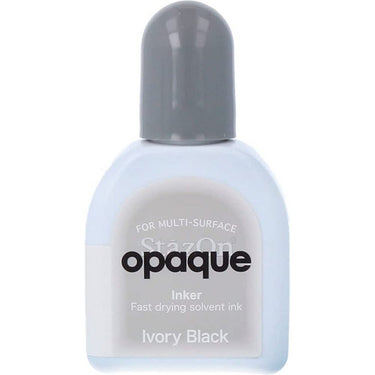 Tsukineko • stazon opaque reinker navulling inkt ivory black