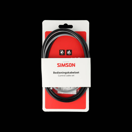 Simson versnellingskabelset compleet s.a. gazelle zwart