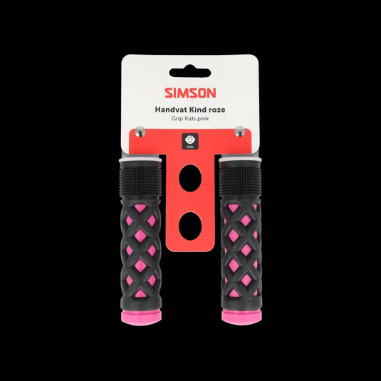 Simson handvatset kinder roze zwart