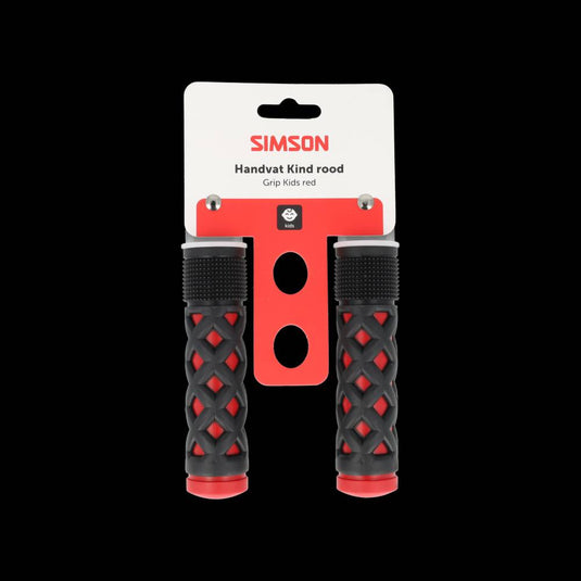 Simson handvatset kinder rood zwart
