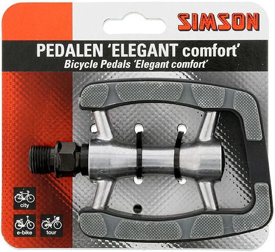 Afbeelding laden in galerijviewer, pedalen set Elegant Comfort 9 16 inch grijs zwart
