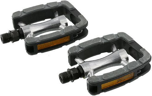 Afbeelding laden in galerijviewer, pedalen set Elegant Comfort 9 16 inch grijs zwart
