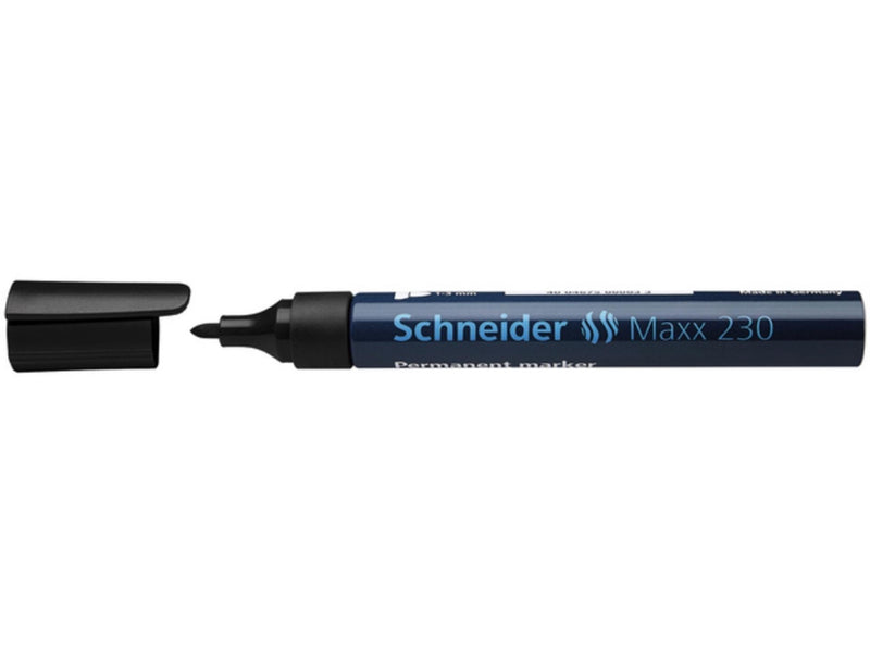 Afbeelding laden in galerijviewer, Schneider marker permanent 230 rond zwart 10st
