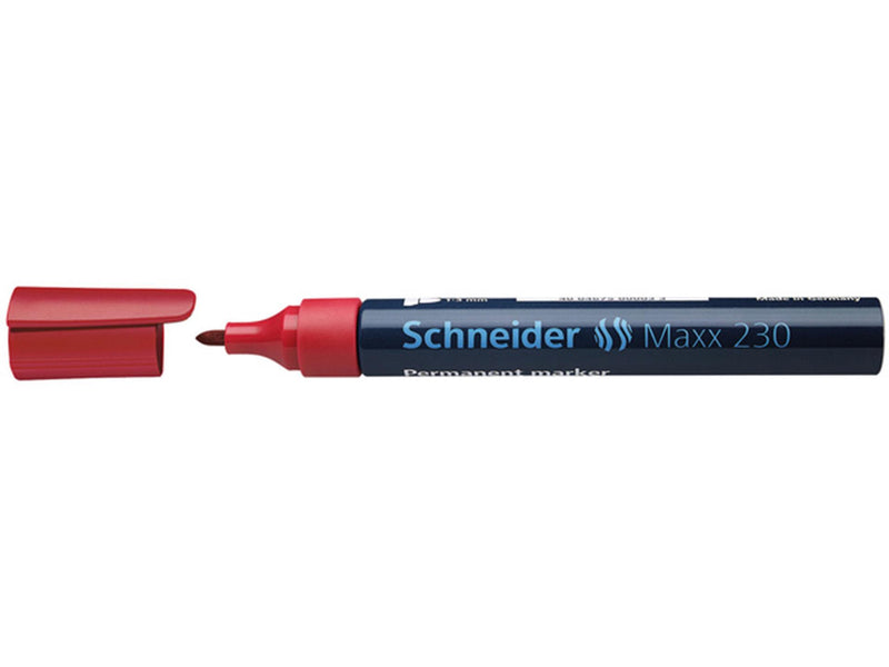 Afbeelding laden in galerijviewer, Schneider marker perm. 230 rond rood 10st
