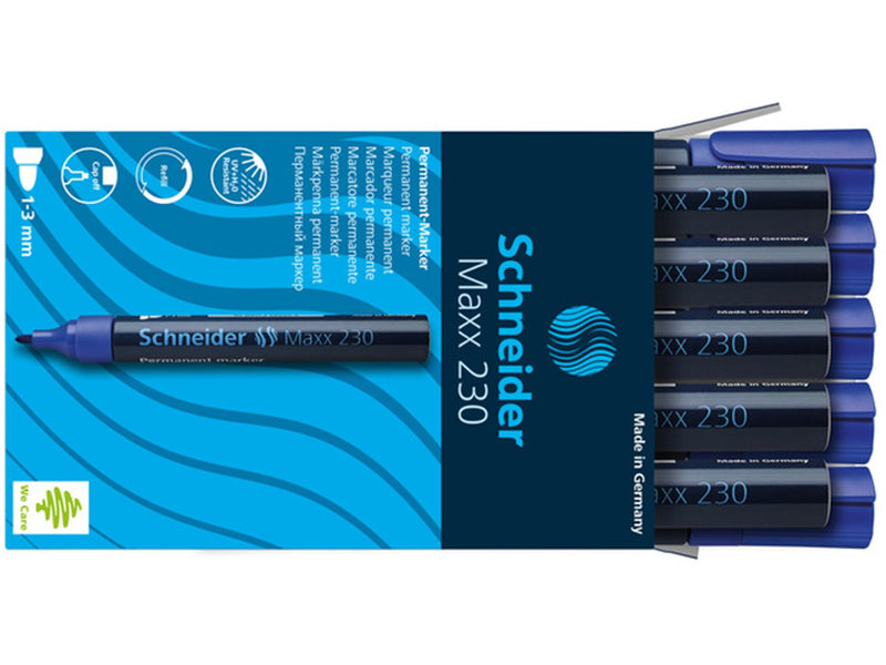 Afbeelding laden in galerijviewer, Schneider marker permanent 230 rond blauw 10st
