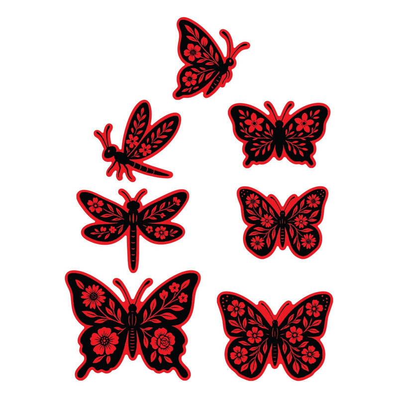 Afbeelding laden in galerijviewer, Spellbinders • simon hurley create. etched dies blooming butterflies
