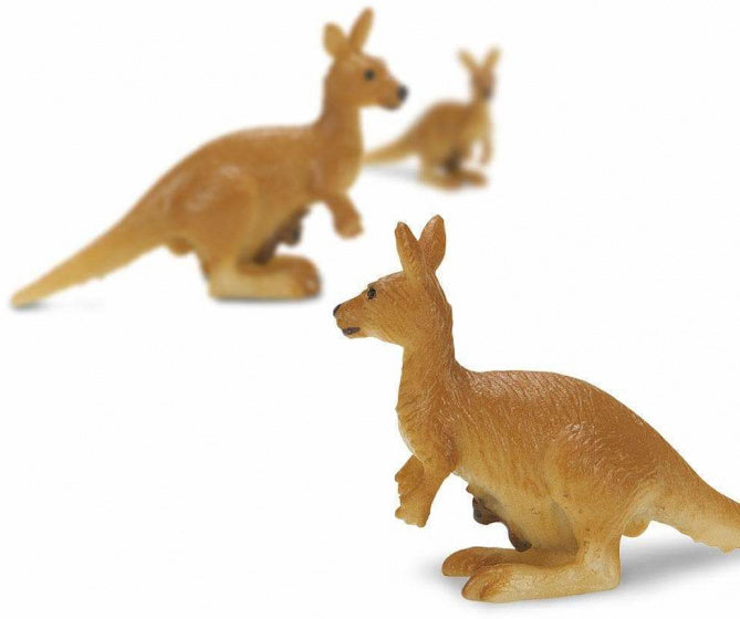 Afbeelding laden in galerijviewer, Safari Kangoeroes speelset 2,5 cm bruin 192-delig
