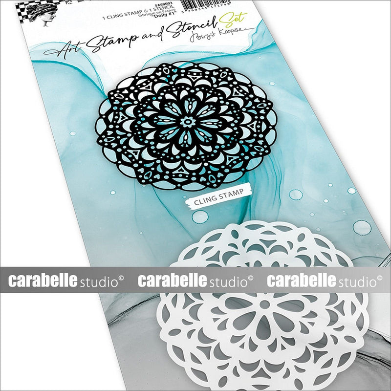 Afbeelding laden in galerijviewer, Carabelle studio • art stamp stencil set doily #1
