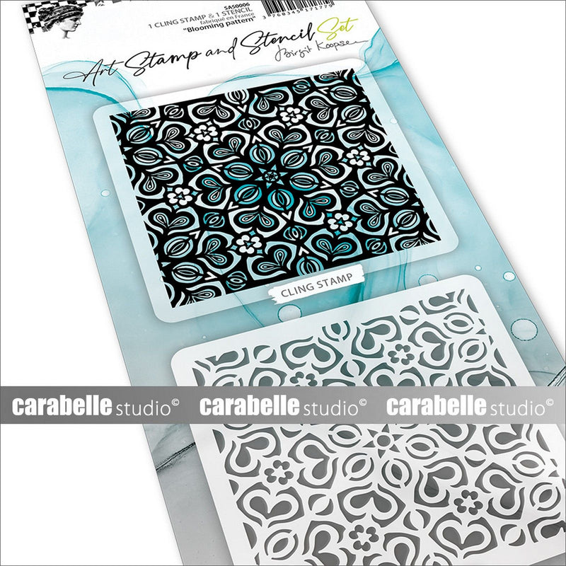 Afbeelding laden in galerijviewer, Carabelle studio • art stamp stencil set blooming pattern
