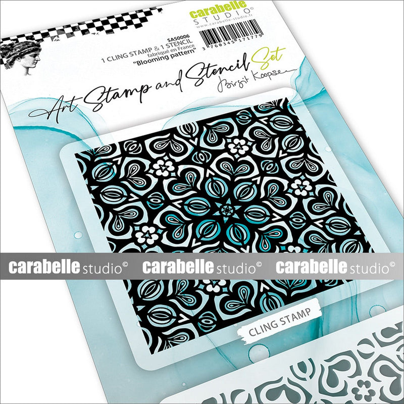 Afbeelding laden in galerijviewer, Carabelle studio • art stamp stencil set blooming pattern
